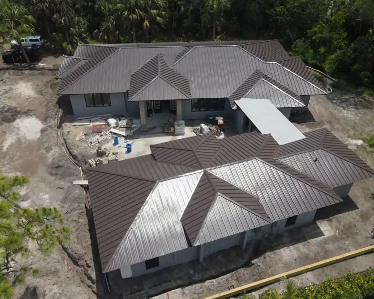 Metal roof replacement, Tequesta